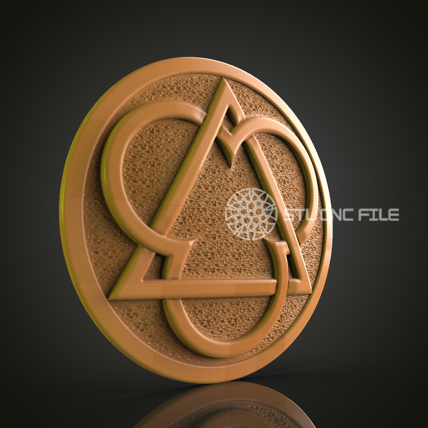 Symbolic Emblem STL File – Precision CNC Router Design for Modern Decor