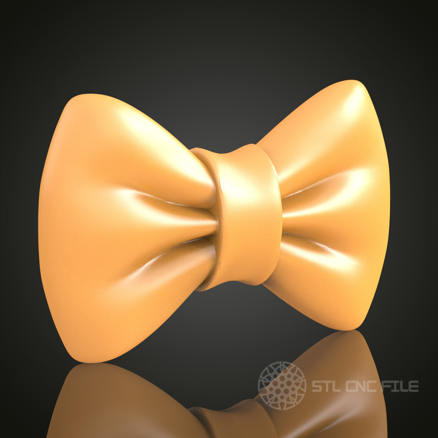 Elegant Classic Bow Tie STL Model, CNC Router File for Timeless Fashion Accessories