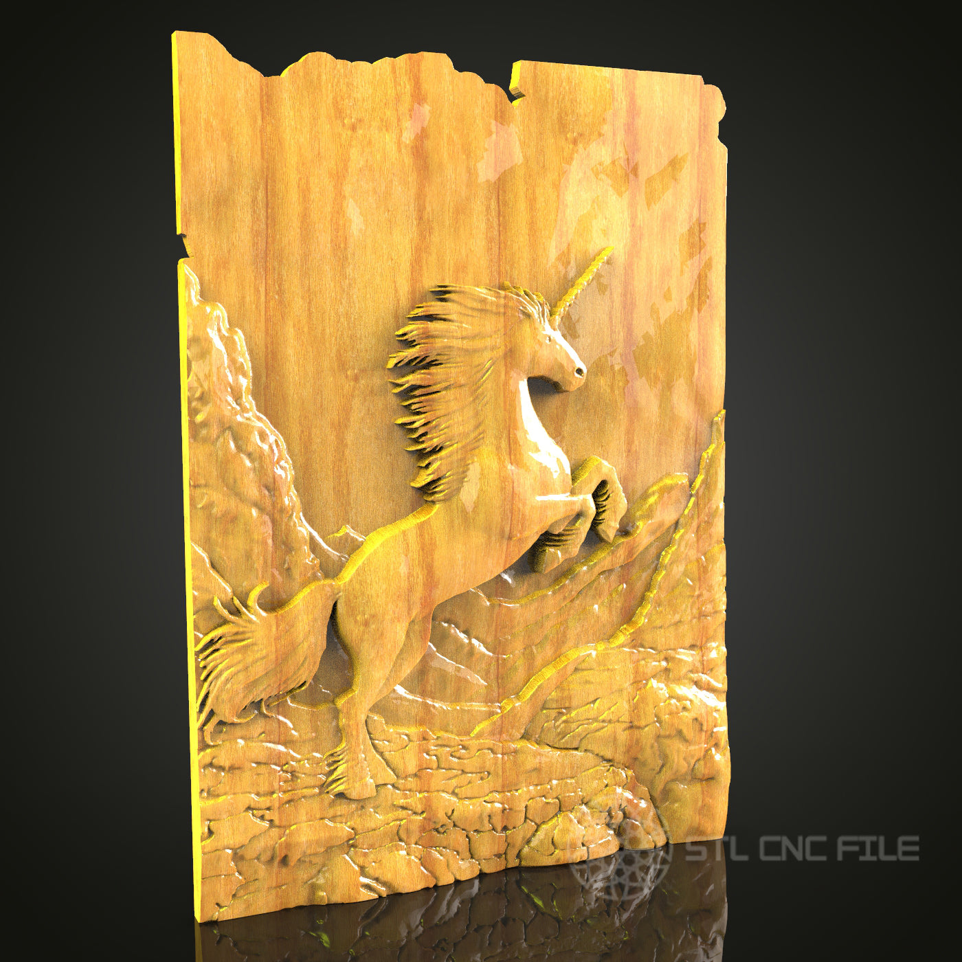 Mystical Unicorn STL Model for CNC – Perfect for Magical Wood Art & Engraving Projects