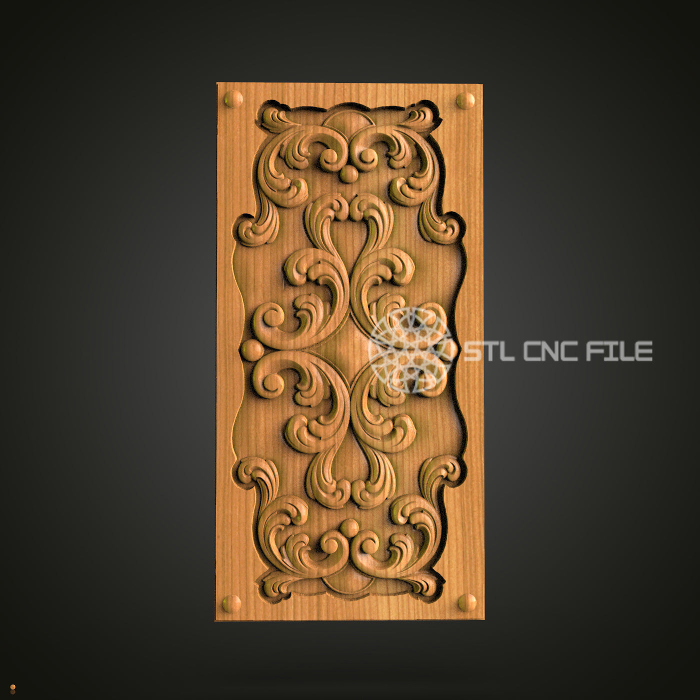 Classic Ornate Panel STL File – Elegant CNC Router Design for Luxurious Home Decor