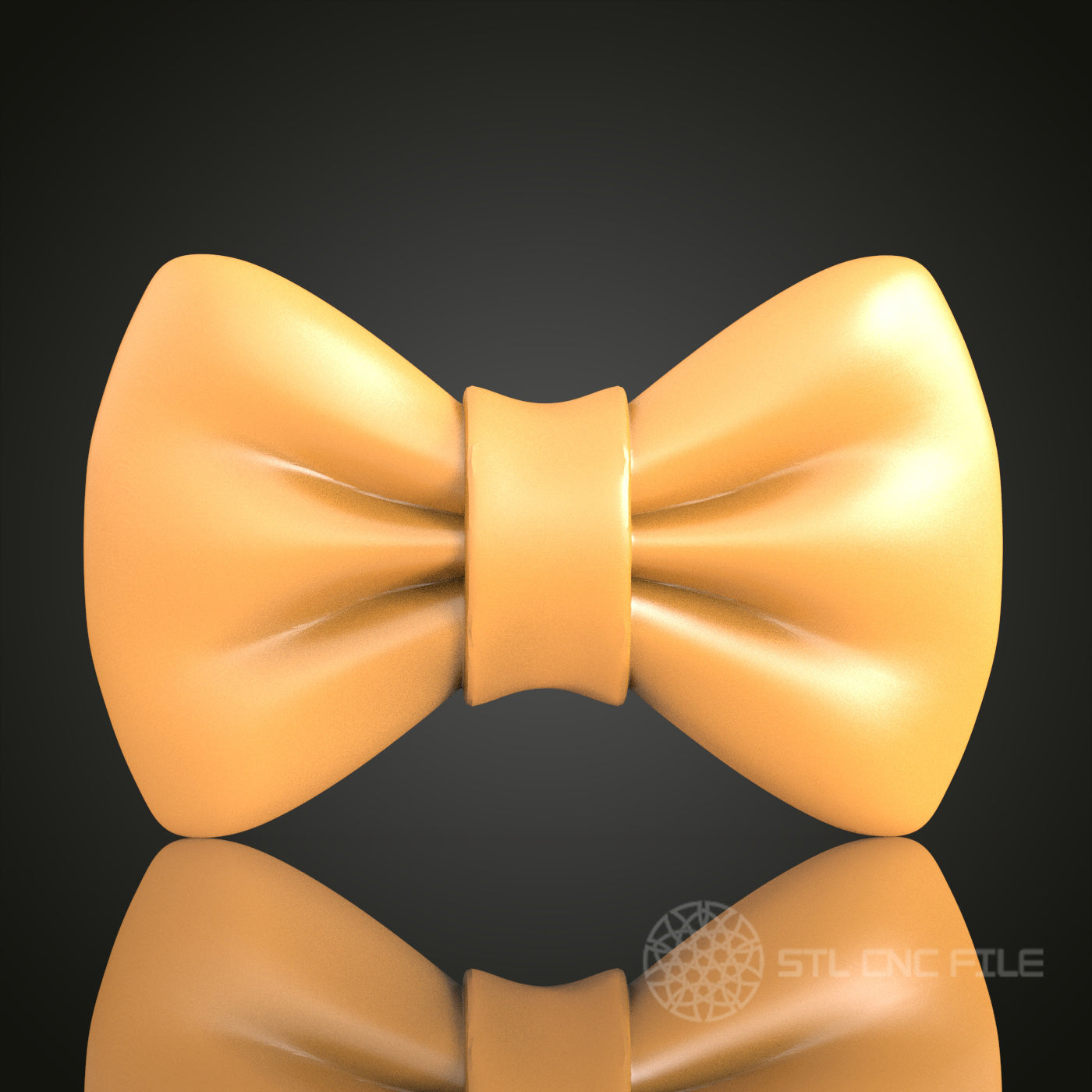 Elegant Classic Bow Tie STL Model, CNC Router File for Timeless Fashion Accessories