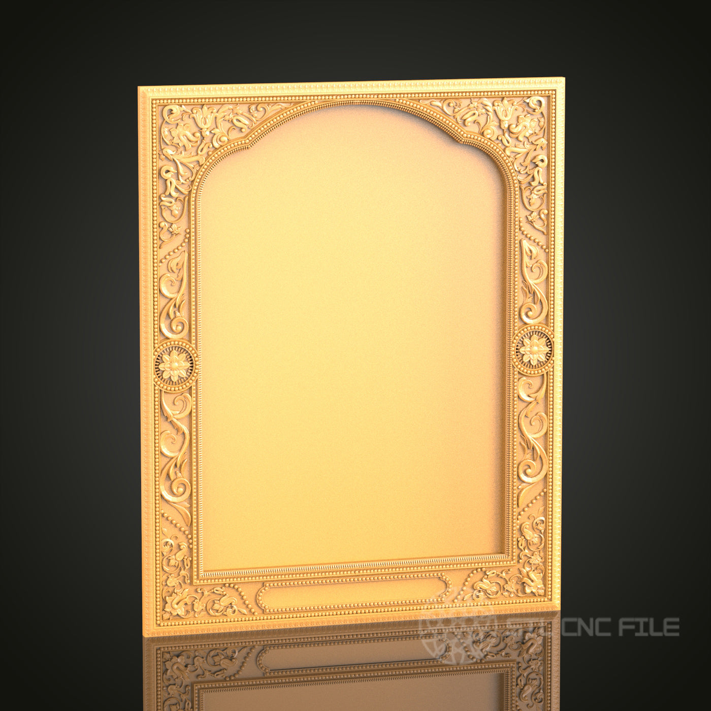 Classical Arched Frame STL Model for CNC Router Engraver, Artcam, Aspire, Wood Art, Wall Decor, 3D Printer