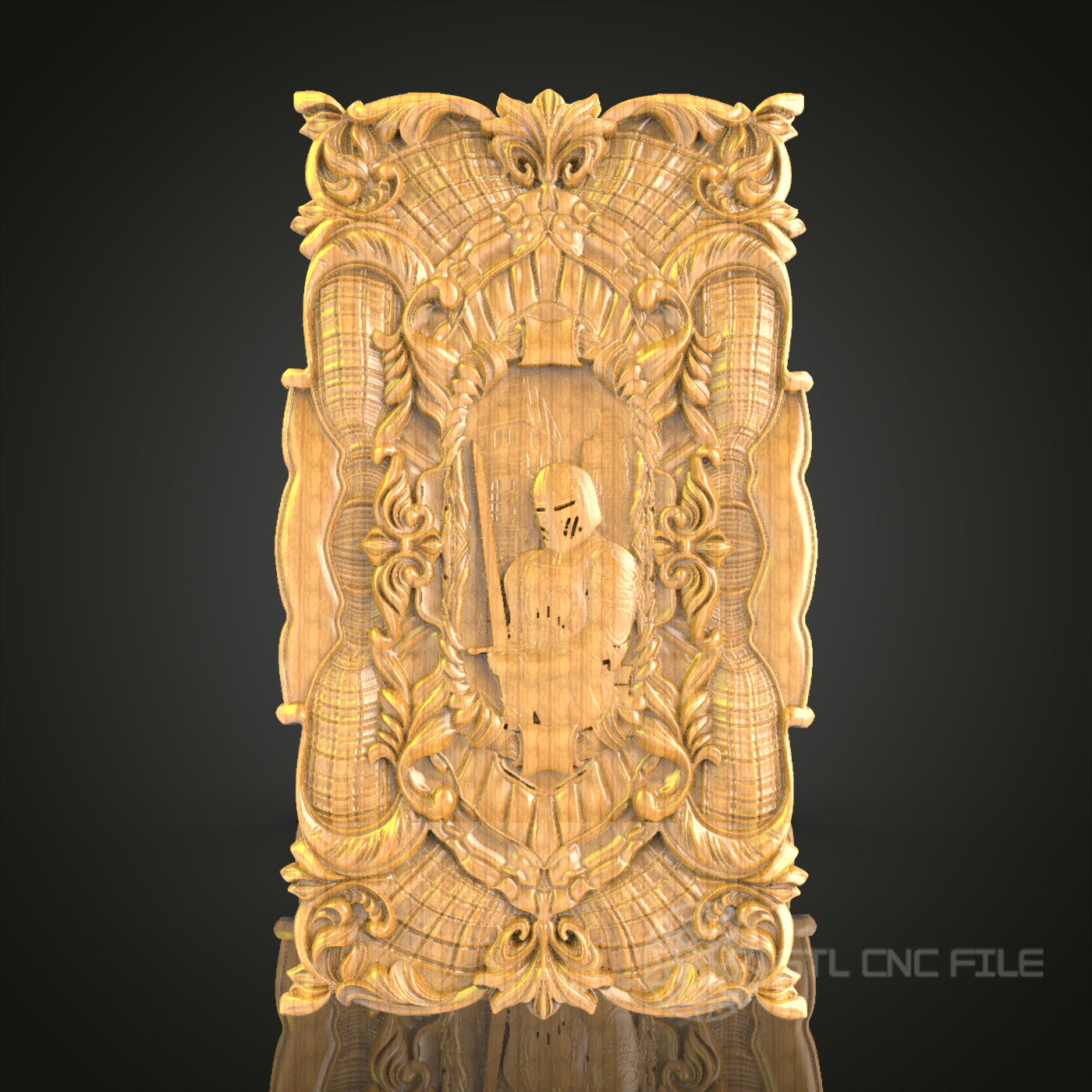 Steampunk Archway 3D Relief Model for CNC – Vintage Door Design, Artcam, Aspire