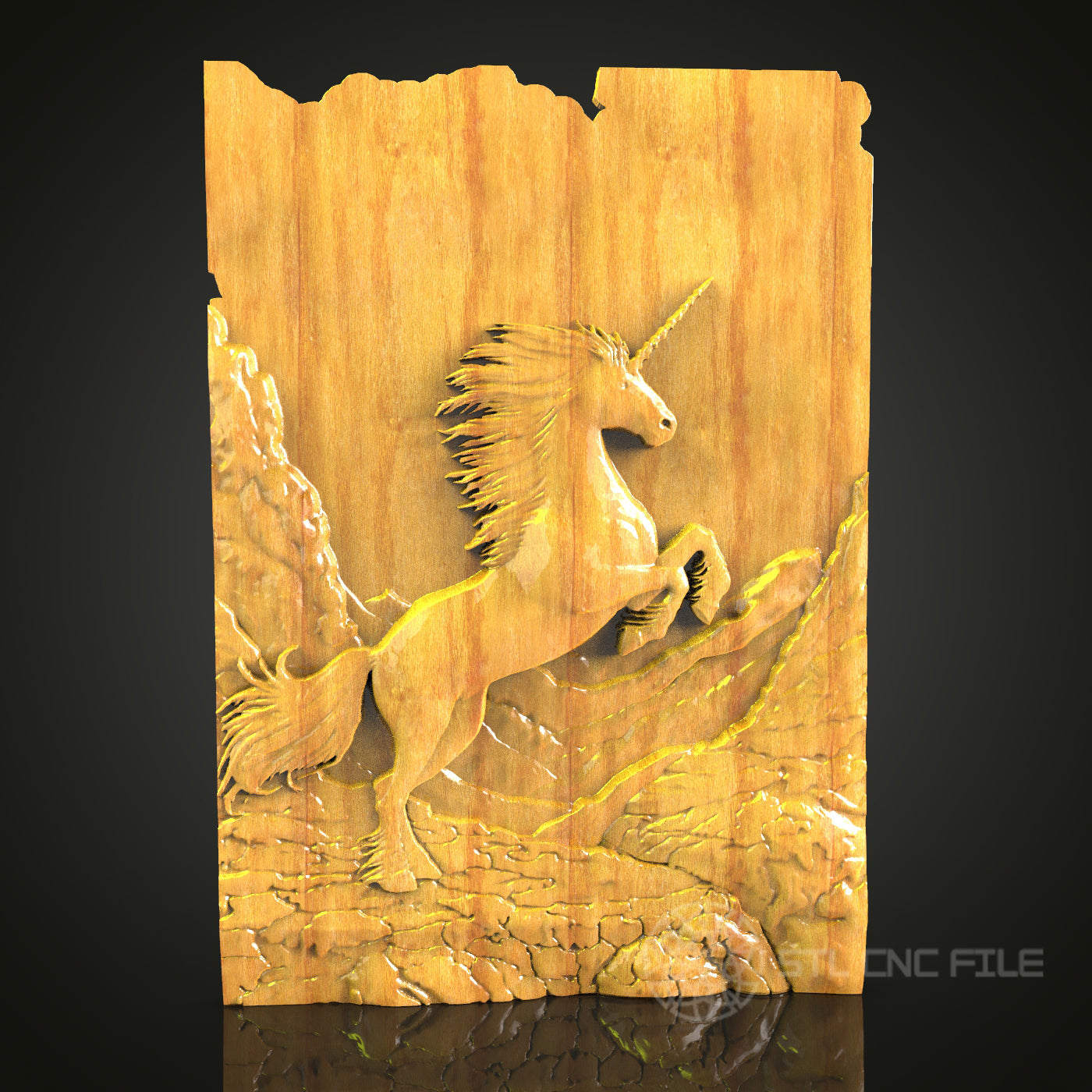 Mystical Unicorn STL Model for CNC – Perfect for Magical Wood Art & Engraving Projects