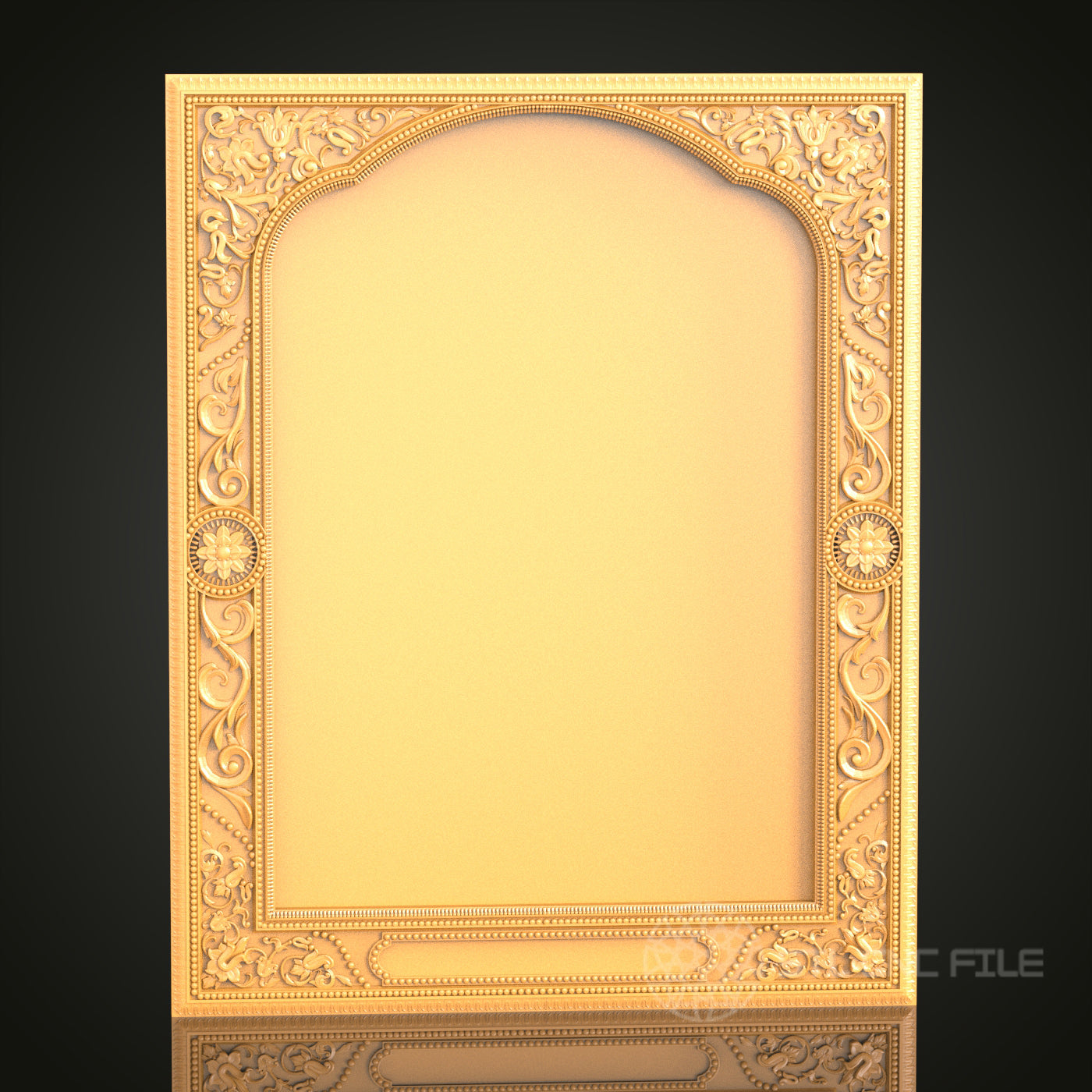 Classical Arched Frame STL Model for CNC Router Engraver, Artcam, Aspire, Wood Art, Wall Decor, 3D Printer