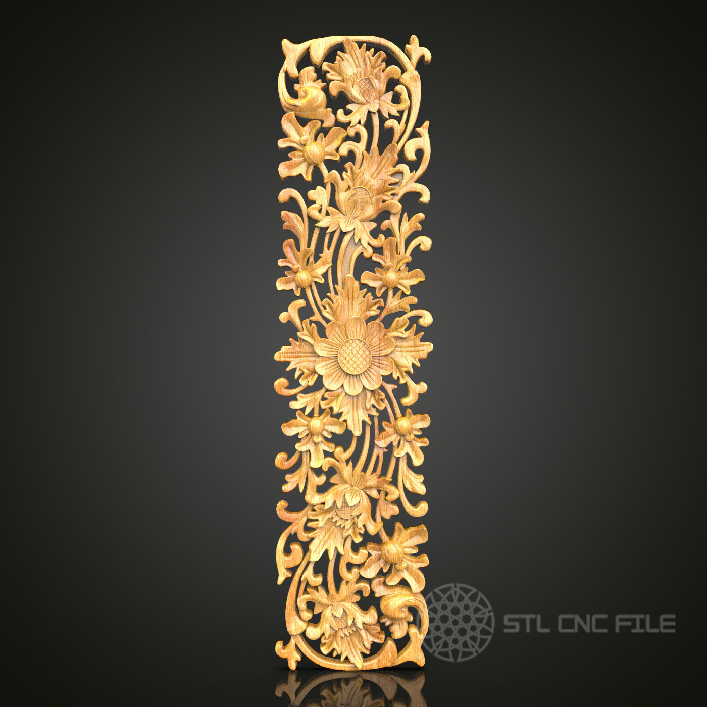 Unique CNC Router Engraver STL Model for Artcam Aspire CNC Files Wood Art Wall Decor