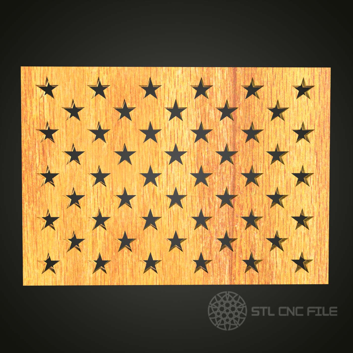 USA Block Letters 3D Model - STL for CNC Router Engraver, Artcam, Aspire, CNC Files, Wood Art Decor