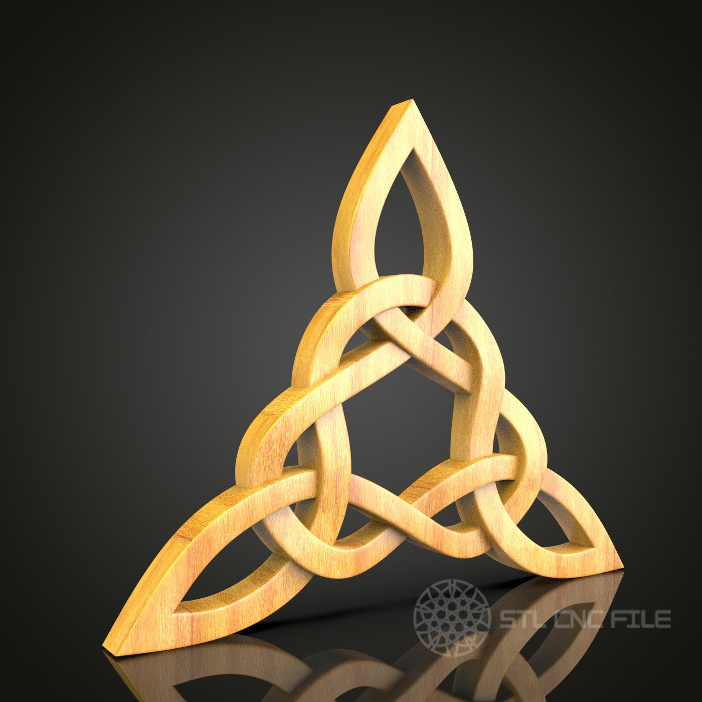 Eternal Knot Wooden Decor - CNC Router STL Model, Artcam, Aspire File for Wall Art
