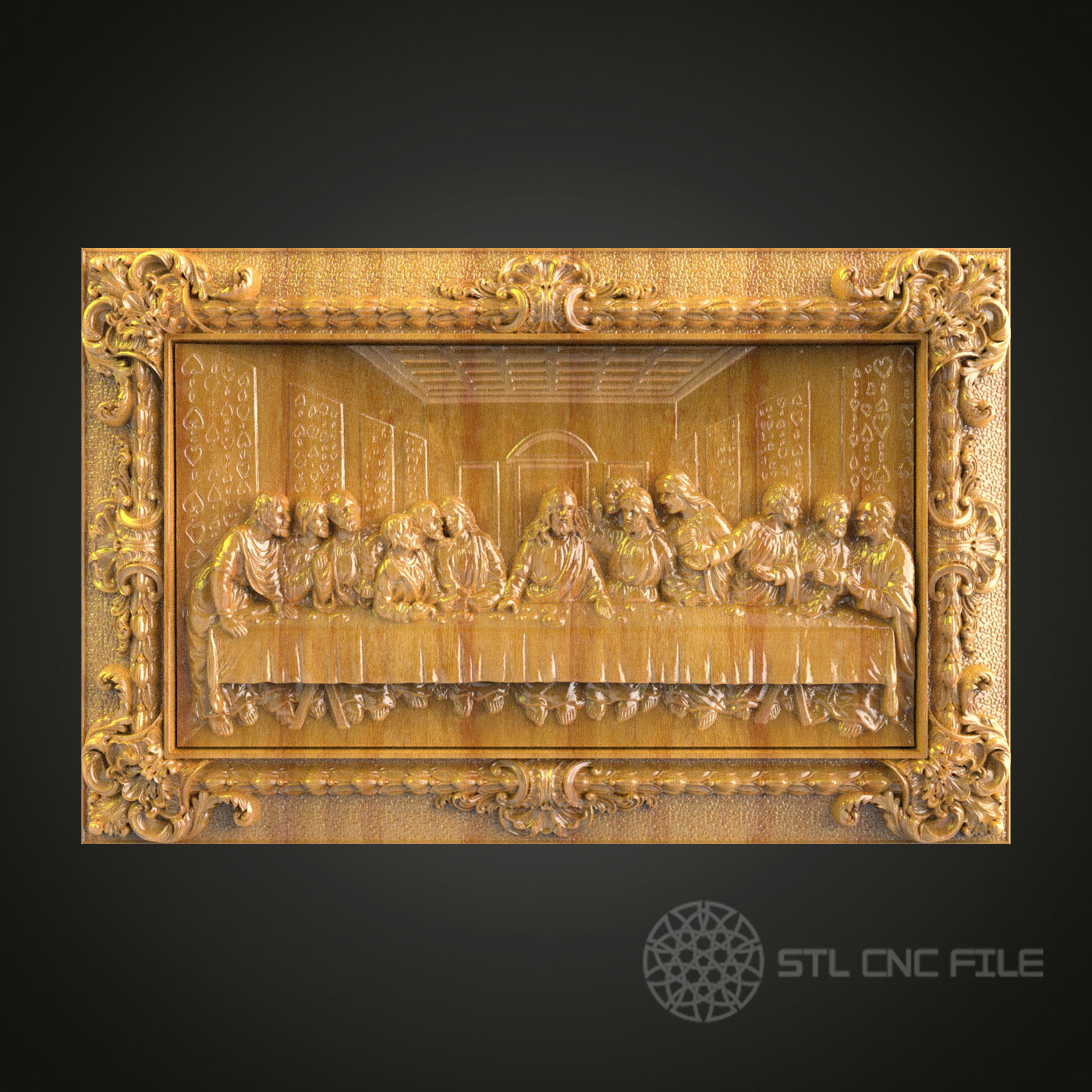 Last Supper Inspired 3D Relief Model
