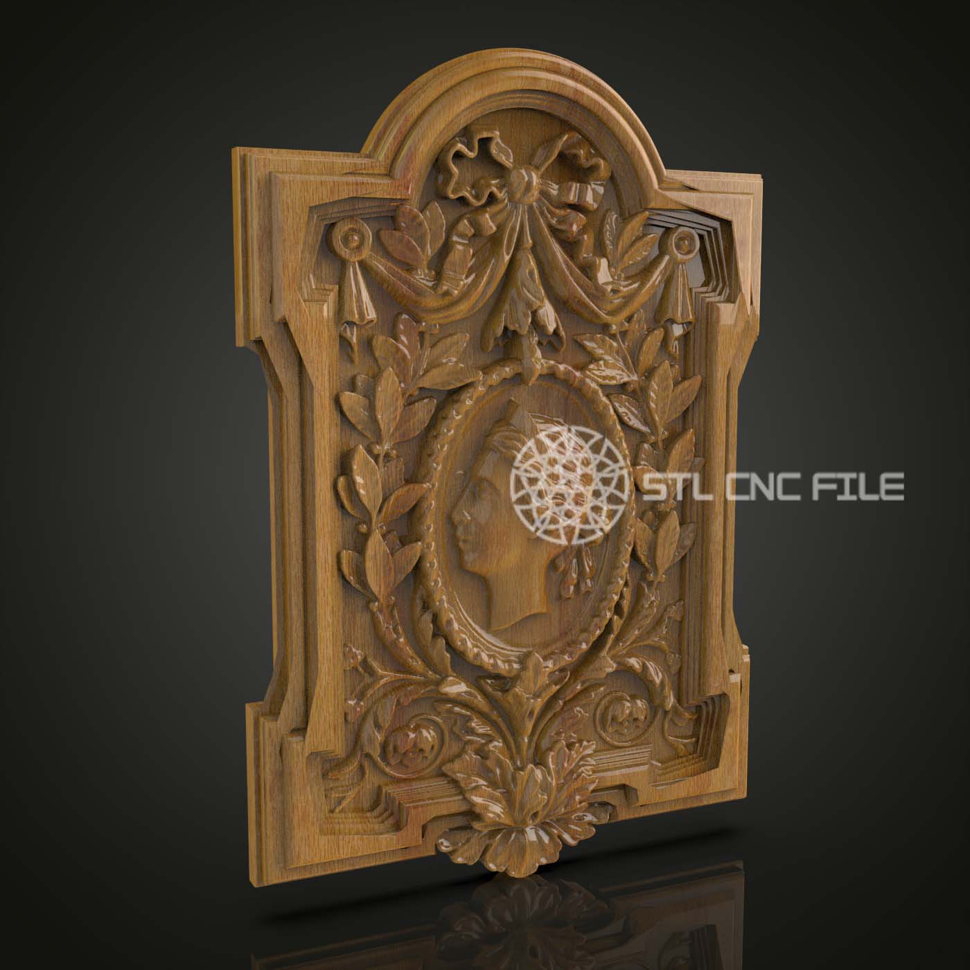 Victorian Frame STL - Ornate CNC Carving Design