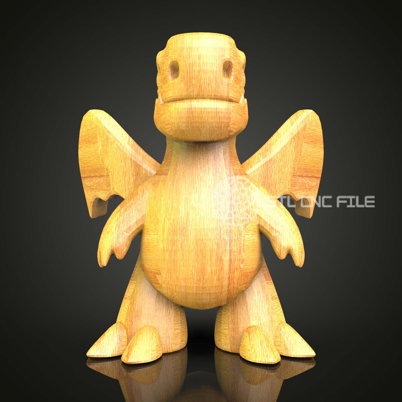 Whimsical Creature STL Model for CNC Router, Charming Wood Art Engraving, Fantasy Decor, Artcam & Aspire Compatible Files