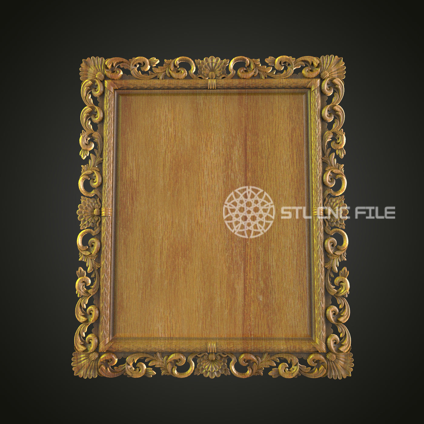 Classic Vintage Ornate Frame 3D Model for CNC - Artcam, Aspire, STL Files
