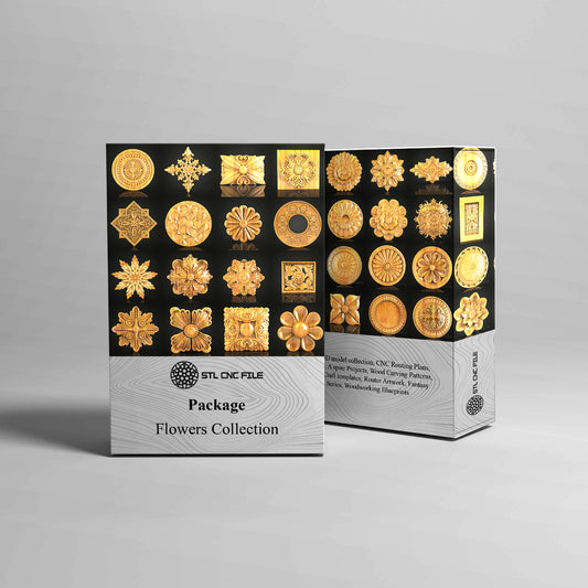 127-Piece Decorative Elements Collection STL Models
