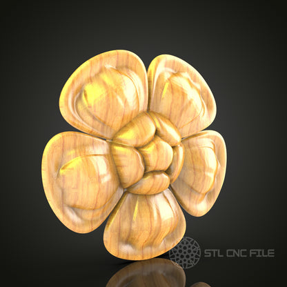 Botanical Harmony STL File – Exquisite CNC Router Design for Artcam & Aspire, Ideal for Decorative Art