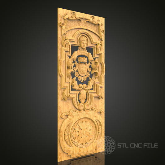 Classical Figure Relief CNC Carving STL File - Renaissance Inspired Wall Art, Compatible with Artcam, Aspire
