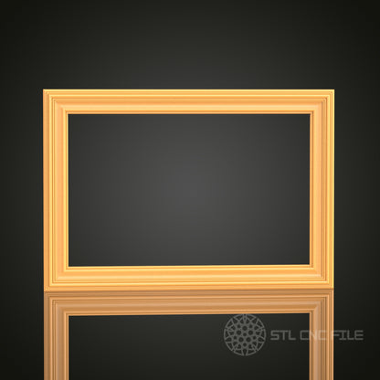 Classic 3D Frame STL Model for CNC Router Engraver | Artcam, Aspire | Wood Art Decor | 3D Printer Ready