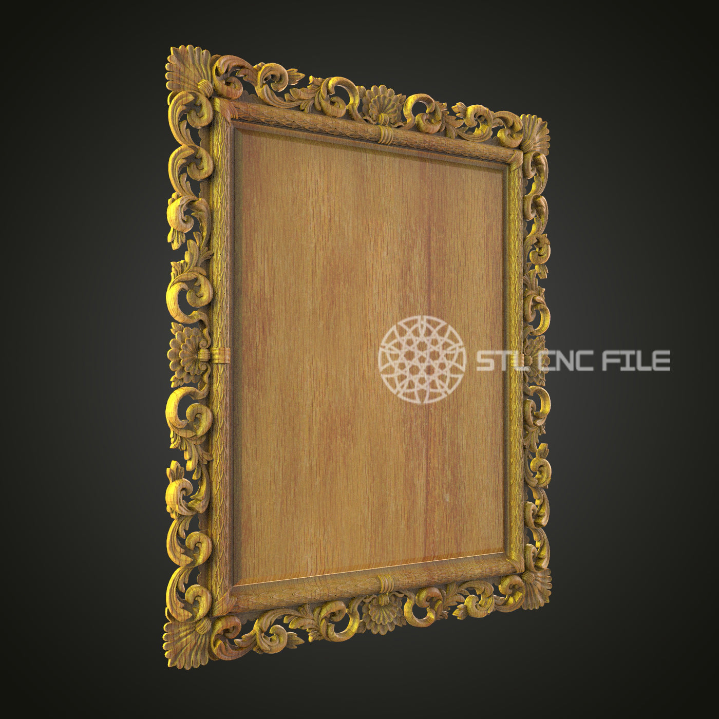 Classic Vintage Ornate Frame 3D Model for CNC - Artcam, Aspire, STL Files