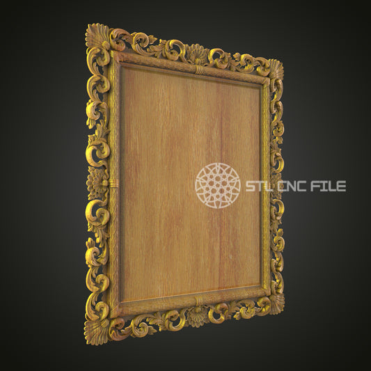 Classic Vintage Ornate Frame 3D Model for CNC - Artcam, Aspire, STL Files