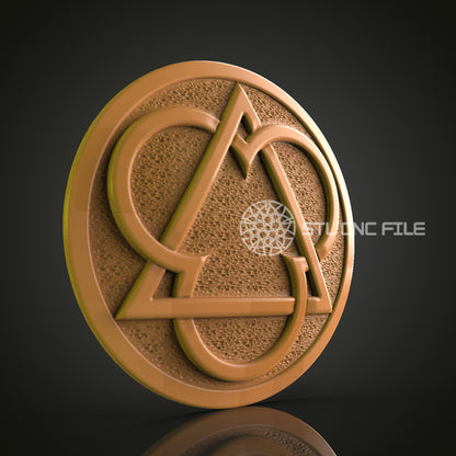 Symbolic Emblem STL File – Precision CNC Router Design for Modern Decor