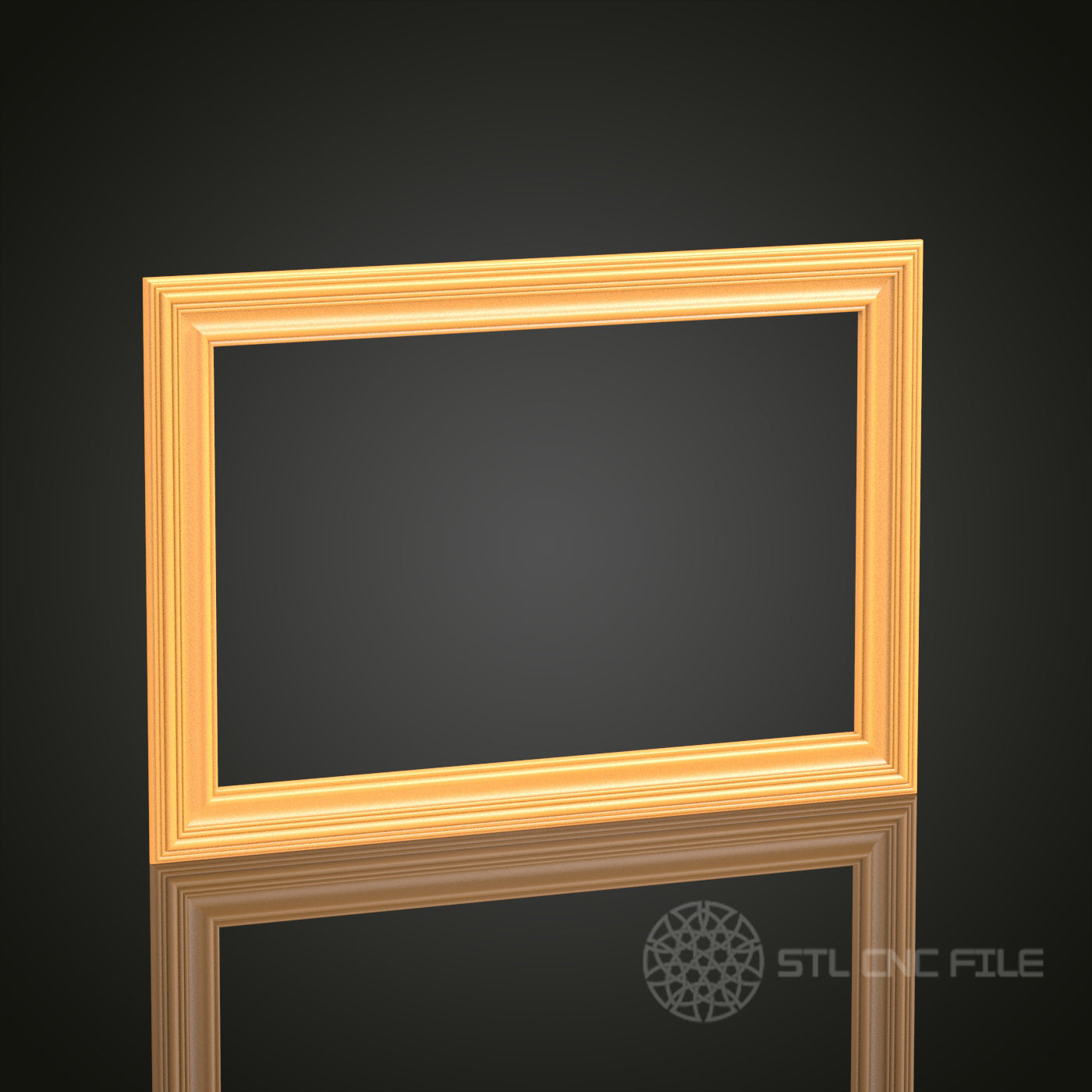 Classic 3D Frame STL Model for CNC Router Engraver | Artcam, Aspire | Wood Art Decor | 3D Printer Ready