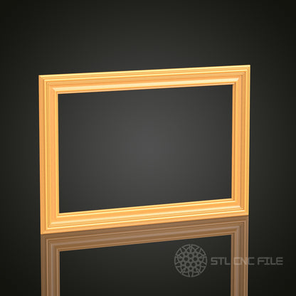 Classic 3D Frame STL Model for CNC Router Engraver | Artcam, Aspire | Wood Art Decor | 3D Printer Ready