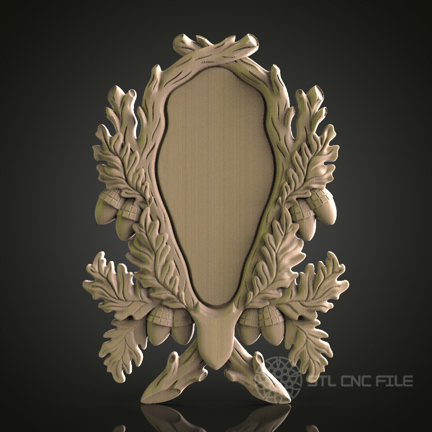 Rustic Hunting Plaque for CNC and 3D Printing - STL File