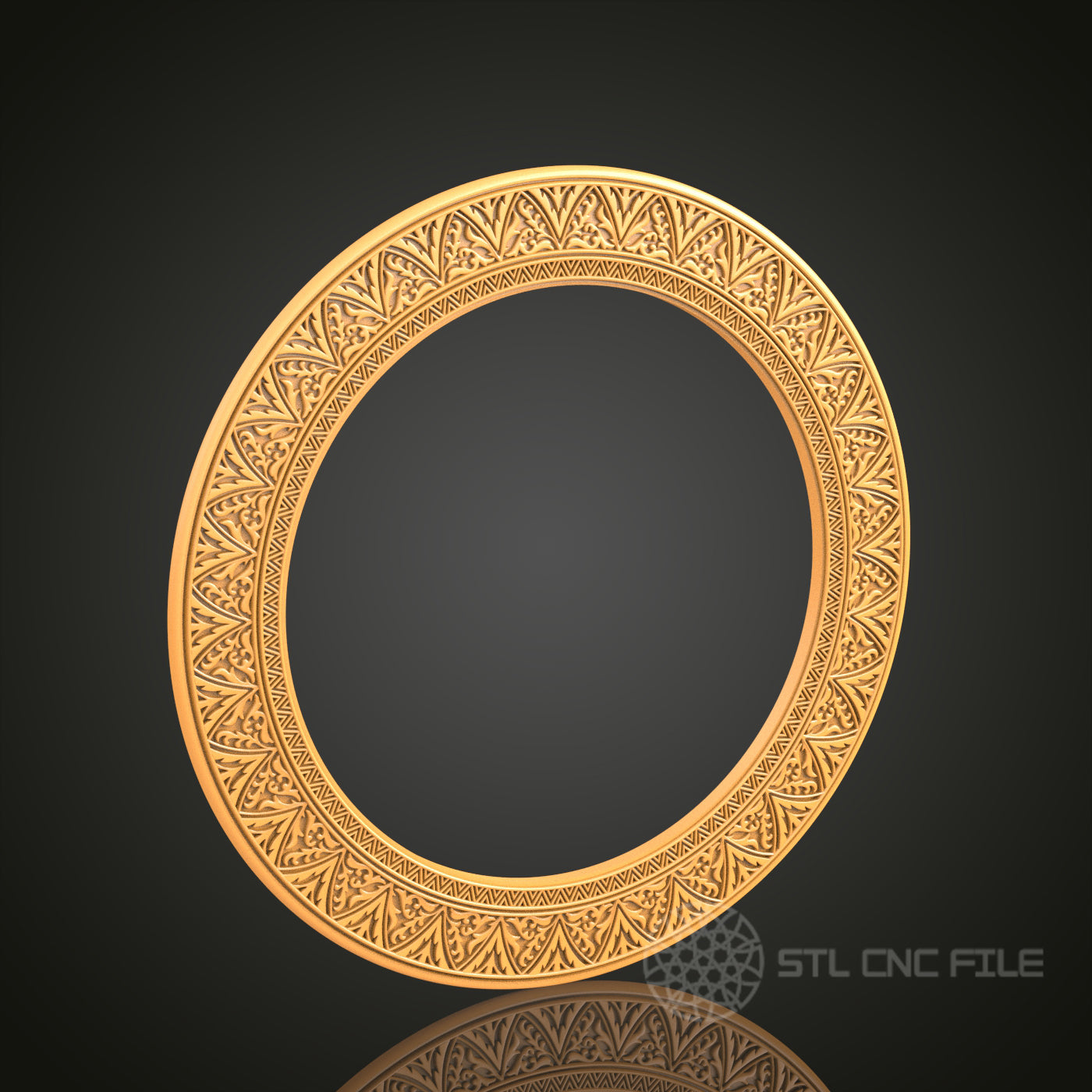 3D Frame STL Model for CNC Router, Artcam Aspire CNC Files, Wood Art Decor