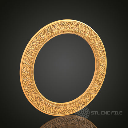 3D Frame STL Model for CNC Router, Artcam Aspire CNC Files, Wood Art Decor