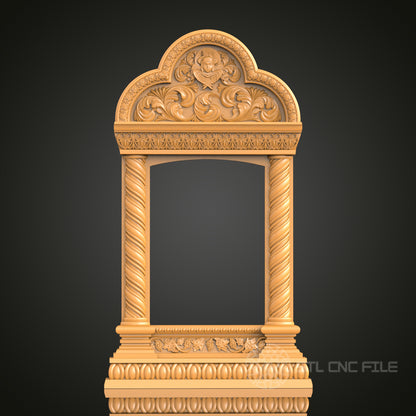 Classic Archway Portal Frame STL Model – Ideal for CNC Engraving and 3D Printing Projects