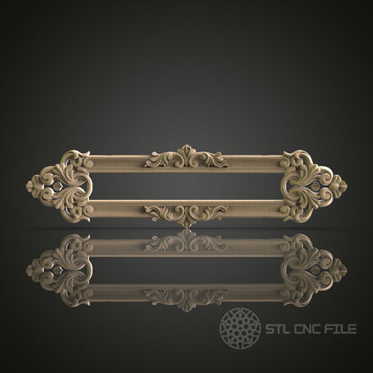 Elegant Decorative Panel for CNC and 3D Printing - STL File