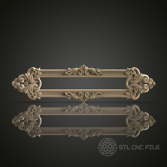 Elegant Decorative Panel for CNC and 3D Printing - STL File