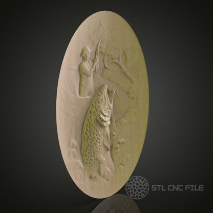 Detailed CNC Wood Carving STL Model - 3D Printer & CNC Router Engraver Files for Art, Wall Decor, Aspire, Artcam"