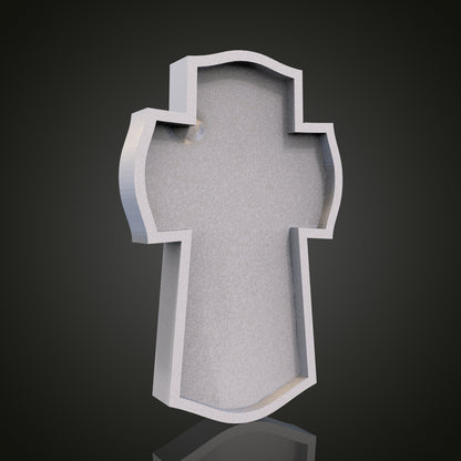 Simple Cross Outline STL Model for CNC Router Engraver, Artcam, Aspire, Wood, Wall Decor