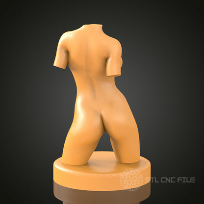 Classical Torso STL Model for CNC Router Engraver, Artcam, Aspire, 3D Printer, Wall Decor