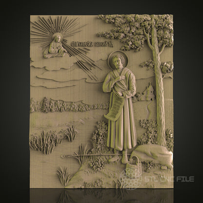Exquisite CNC Wood Carving STL Model - 3D Printer & CNC Router Engraver Files for Art, Wall Decor, Aspire, Artcam