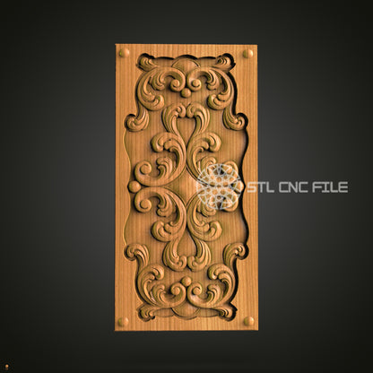 Classic Ornate Panel STL File – Elegant CNC Router Design for Luxurious Home Decor