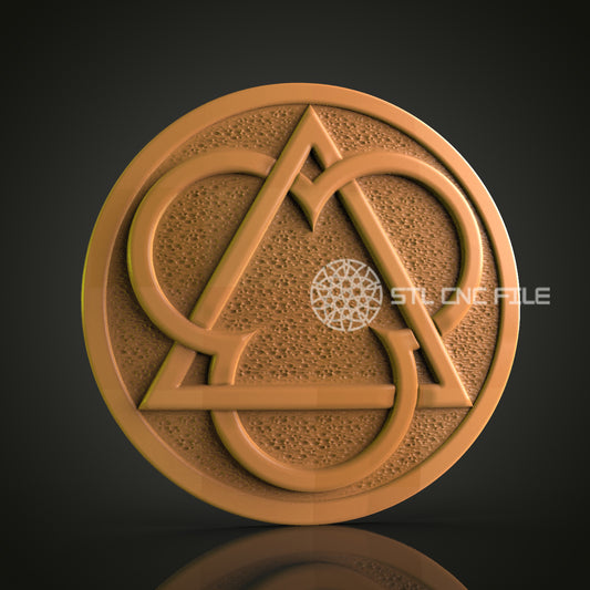 Symbolic Emblem STL File – Precision CNC Router Design for Modern Decor