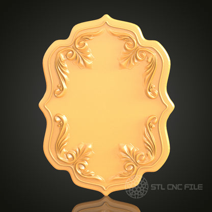 Baroque 3D Frame STL Model for CNC Router Engraver | Artcam, Aspire | Wood Art Decor | 3D Printer Ready