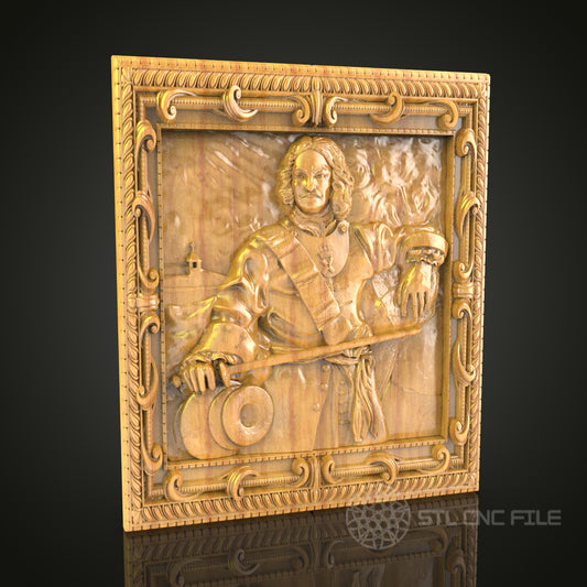 Historic Warrior Wall Art - 3D STL File for CNC Wood Carving