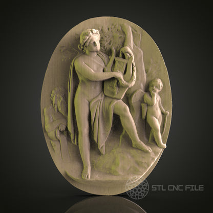Exquisite CNC Wood Carving STL Model - 3D Printer & CNC Router Engraver Files for Art, Wall Decor, Aspire, Artcam