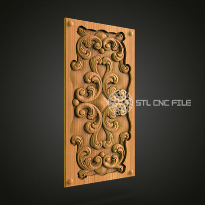 Classic Ornate Panel STL File – Elegant CNC Router Design for Luxurious Home Decor