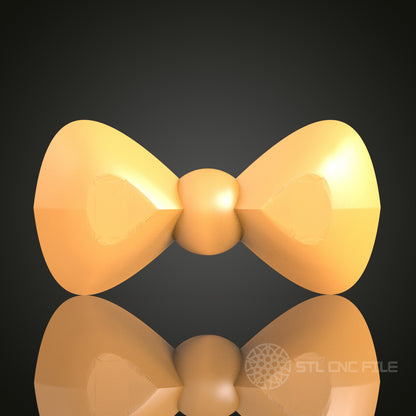 Gothic Style Bow Tie STL Model, CNC Router Engraving File, Perfect for Wood and Metal Art Projects (Copie)