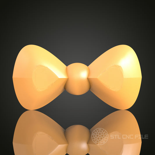 Gothic Style Bow Tie STL Model, CNC Router Engraving File, Perfect for Wood and Metal Art Projects (Copie)