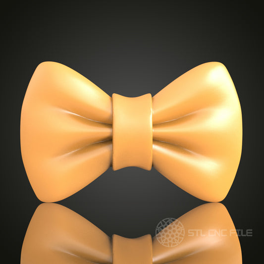 Elegant Classic Bow Tie STL Model, CNC Router File for Timeless Fashion Accessories
