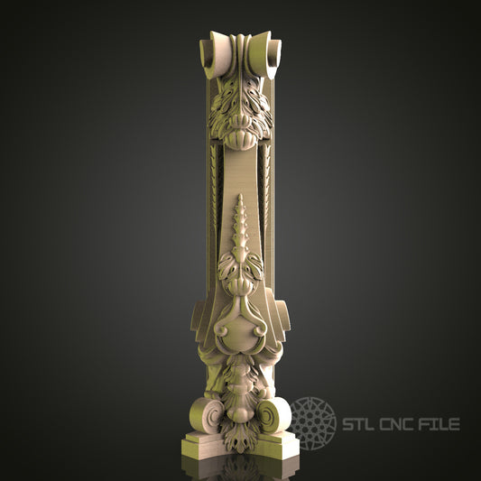 Ornate Scrollwork Wall Decor - STL Model for CNC Router, 3D Printer - Artcam, Aspire Compatible