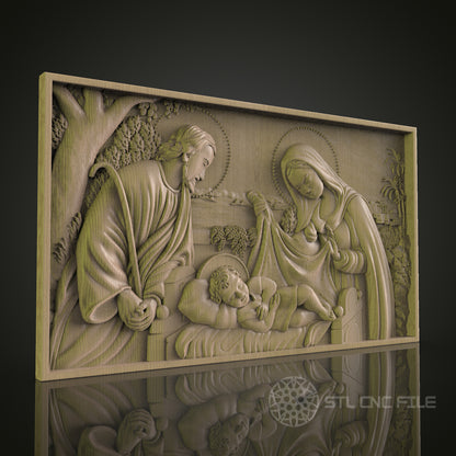 Exquisite CNC Wood Carving STL Model - 3D Printer & CNC Router Engraver Files for Art, Wall Decor, Aspire, Artcam