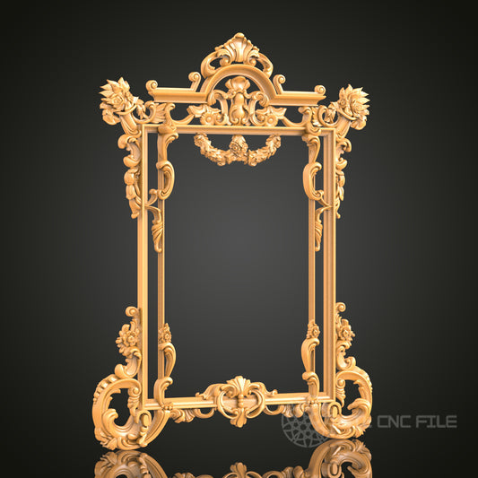 Ornate STL Model for CNC Router Engraver - Artcam, Aspire, 3D Printer, Wall Decor