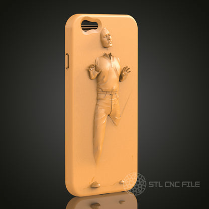 3D Relief Phone Case STL Model for CNC Router Engraver, Artcam, Aspire, 3D Printer, Wall Decor
