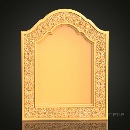 Ornate Decorative Frame STL Model for CNC Router Engraver, Artcam, Aspire, Wood Art, Wall Decor, 3D Printer