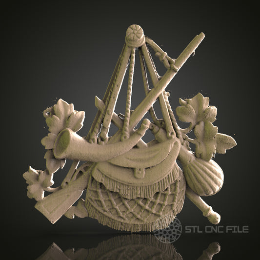 Hunting Themed Wall Plaque for CNC and 3D Printing - STL File